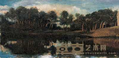 刘海粟 1960年 风景 35×70cm